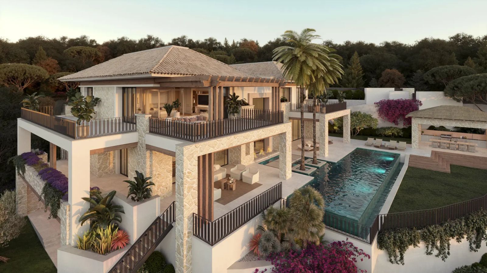8 Bed Detached Villa in Marbella i Marbella, Frittliggende Villa