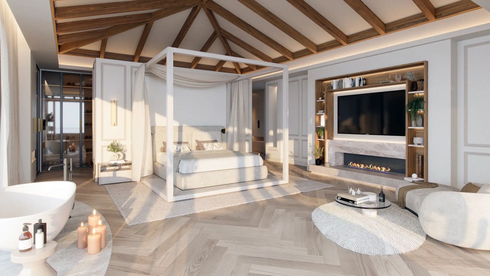 18 luxurious bedroom bathroom suite
